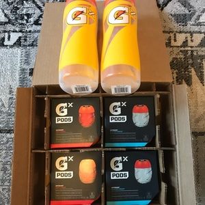 (2) Gatorade Gx Water Bottles + Gx Pods Bundle